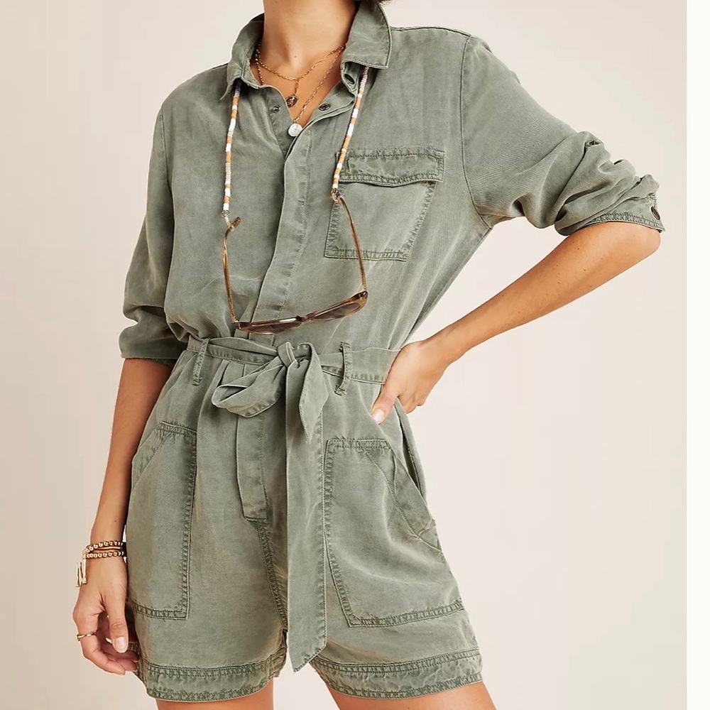Anthropologie Devon Utility Romper